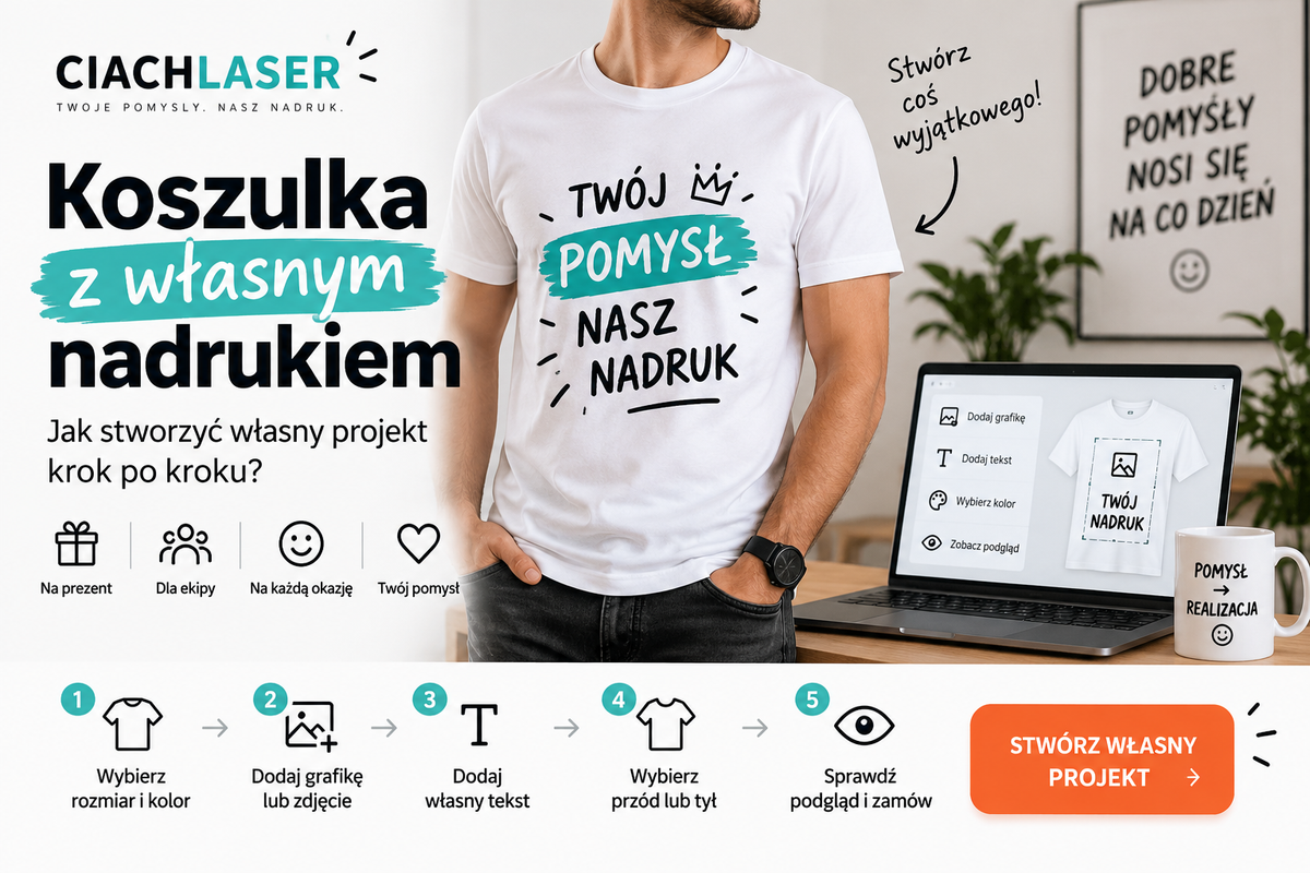 „Koszulka z własnym nadrukiem – jak stworzyć własny projekt krok po kroku?”