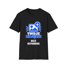 Koszulka Personalizowana ze Zdjęciem i Napisem – Twój Własny Projekt — zdjęcie 2