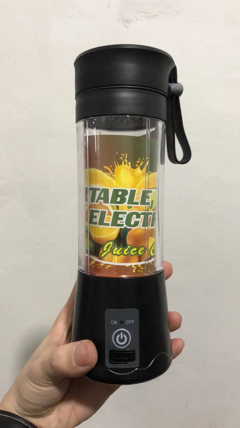Przenośna Elektryczna Sokowirówka Mini USB – Blender do Owoców, Koktajli i Soków